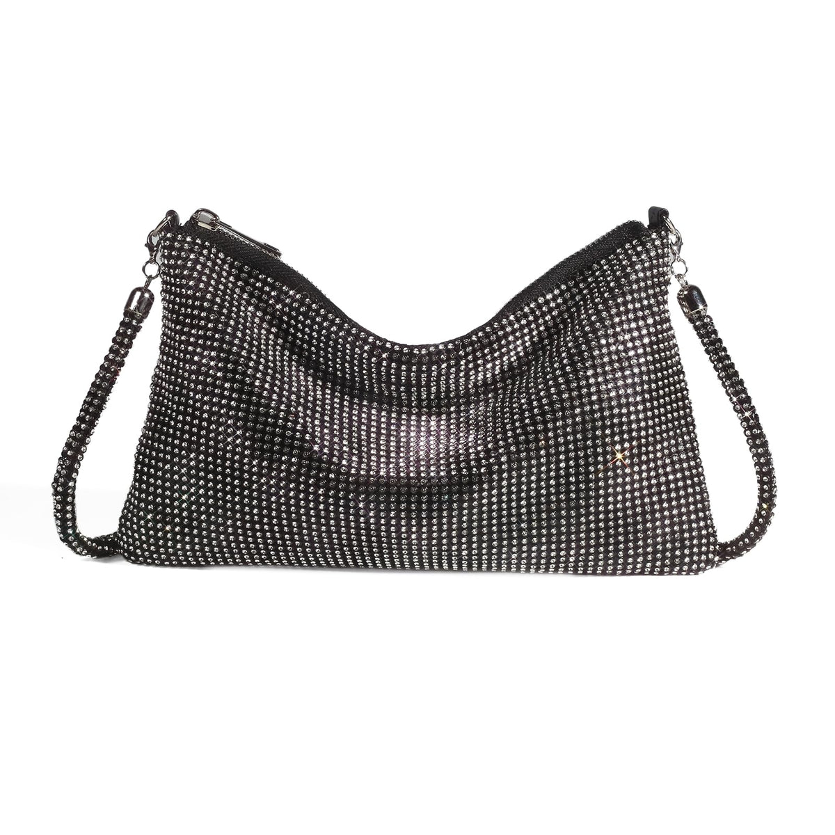 Shiny Rhinestone Crossbody Purse Clutch Sparkly Diamond Handbag Hobo Rhinestone Purses For Women