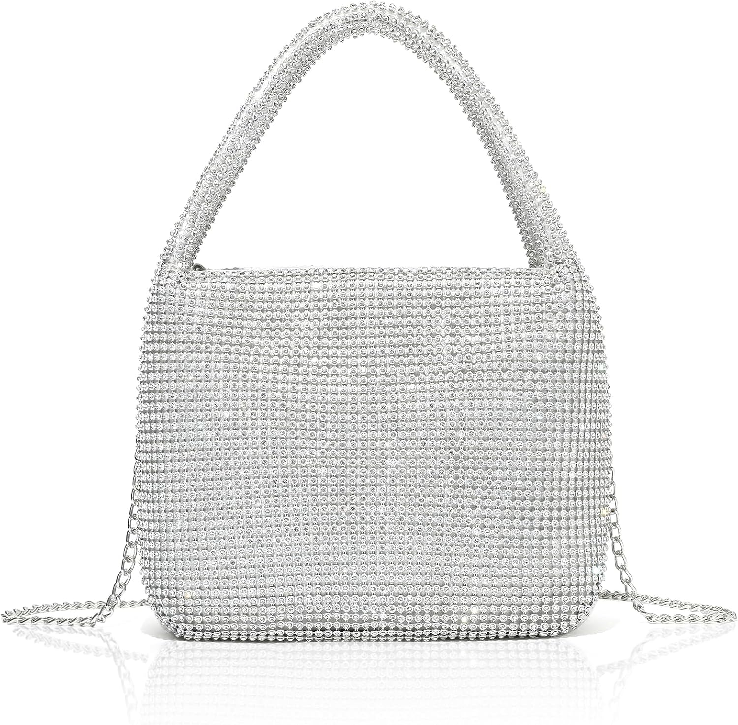 Crystals Sparkly Rhinestone Clutch Crossbody Purse - Evening Bags For Women for Weddings, Proms, and Parties